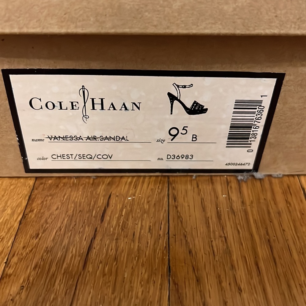 Cole Haan brown and rope sandals - Picture 4 of 5